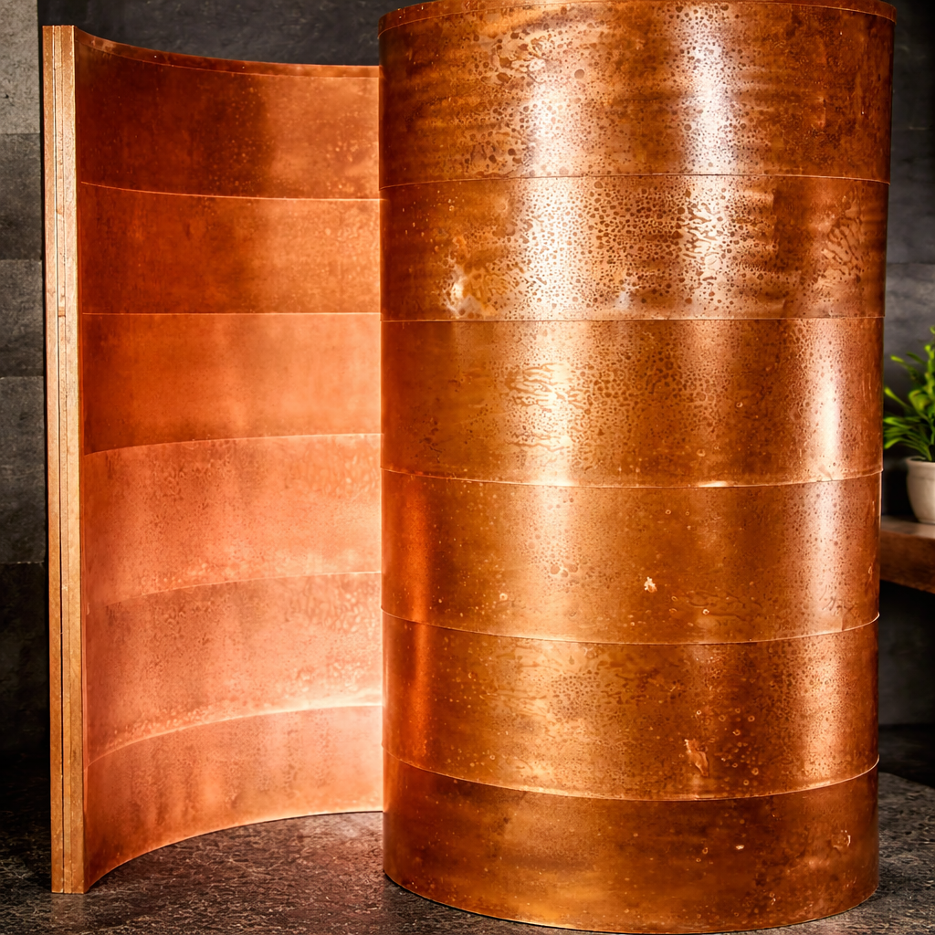 Spiral Copper Shower Surround System