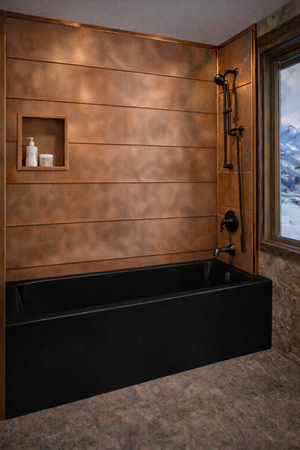Copper Shower Co.  Bathtub Surround System