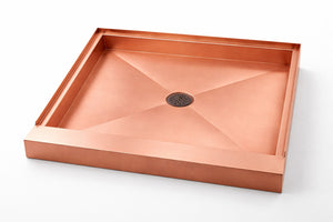 Copper Shower Co. Custom Copper Shower Pans