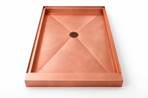 Copper Shower Co. Custom Copper Shower Pans