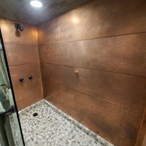 Copper Shower Co. Custom Copper Shower Surround | Award-Winning Modular Bathroom Design