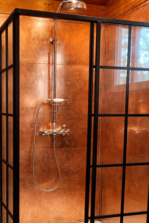 Copper Shower Co. Custom Copper Shower Surround | Award-Winning Modular Bathroom Design