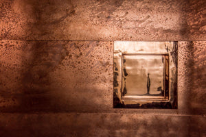 Copper Shower Wall used on bath surround