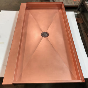 Custom Copper Shower Pan
