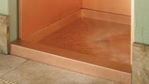 Custom Copper Shower Pan