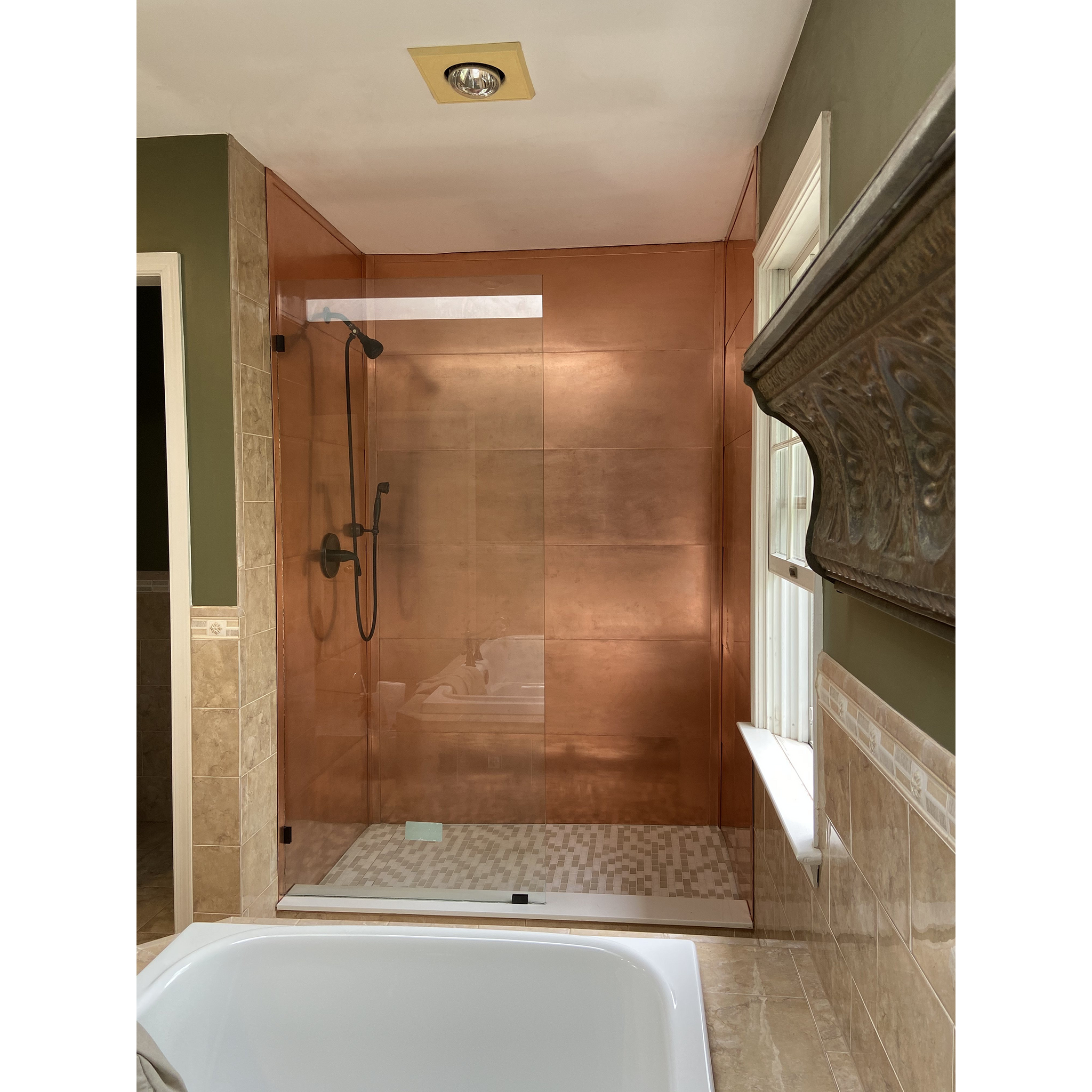Stainless Steel or Copper Shower Cubicle by Stainless Craft