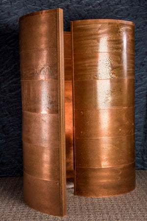 Spiral Copper Shower Surround Kit