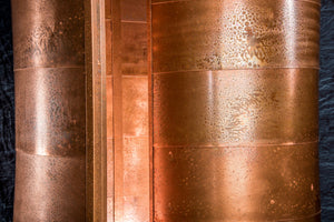 Spiral Copper Shower Surround Kit