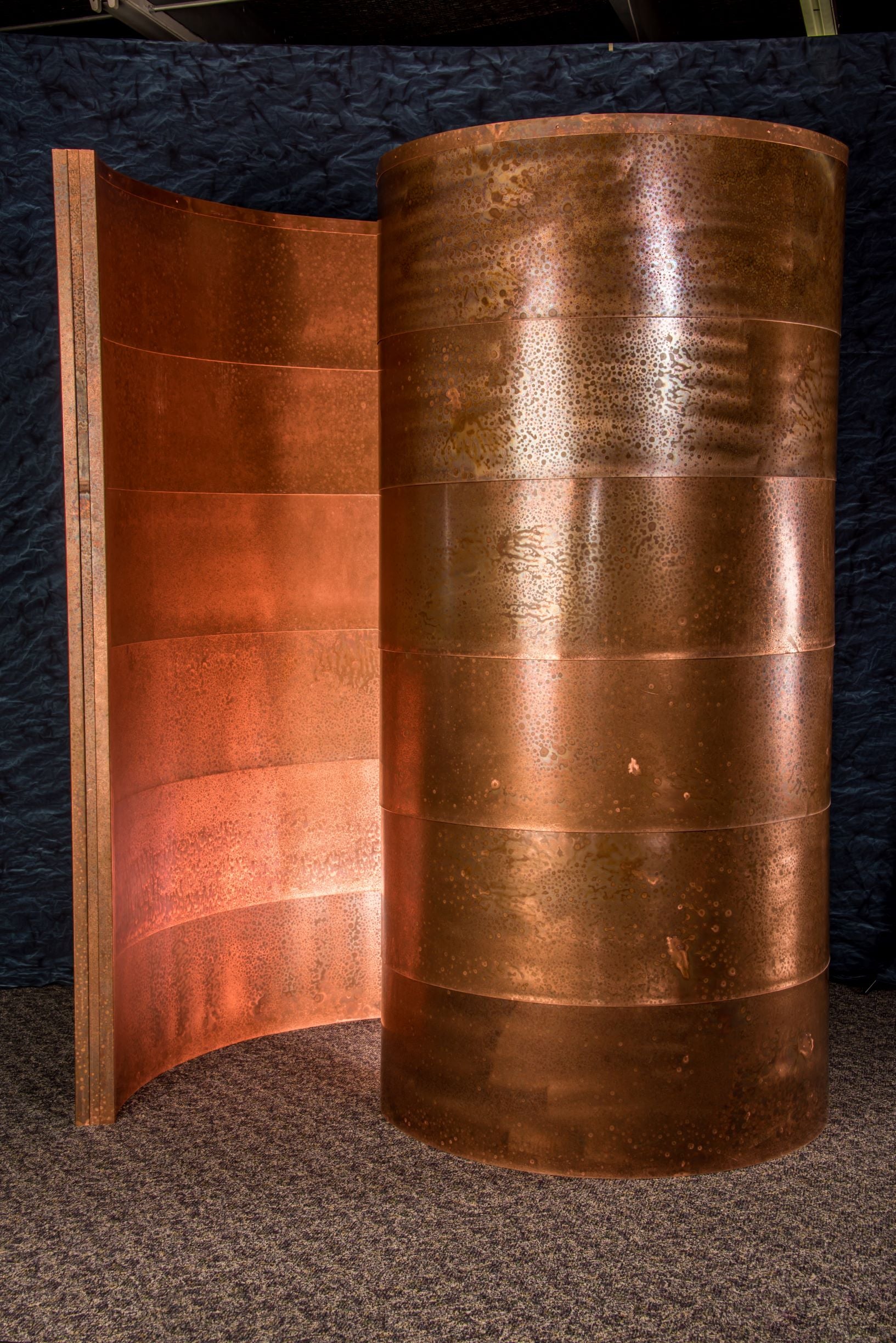 Spiral Copper Shower Surround Kit